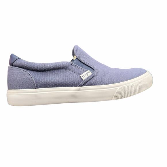 J.Crew Canvas Slip-On Sneakers Blue Men’s Size 10 Casual Low Top - Picture 9 of 14